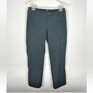 Title Nine Genie Pant Womens 4 Gray Straight Leg Golf Hiking Cargo Pocket